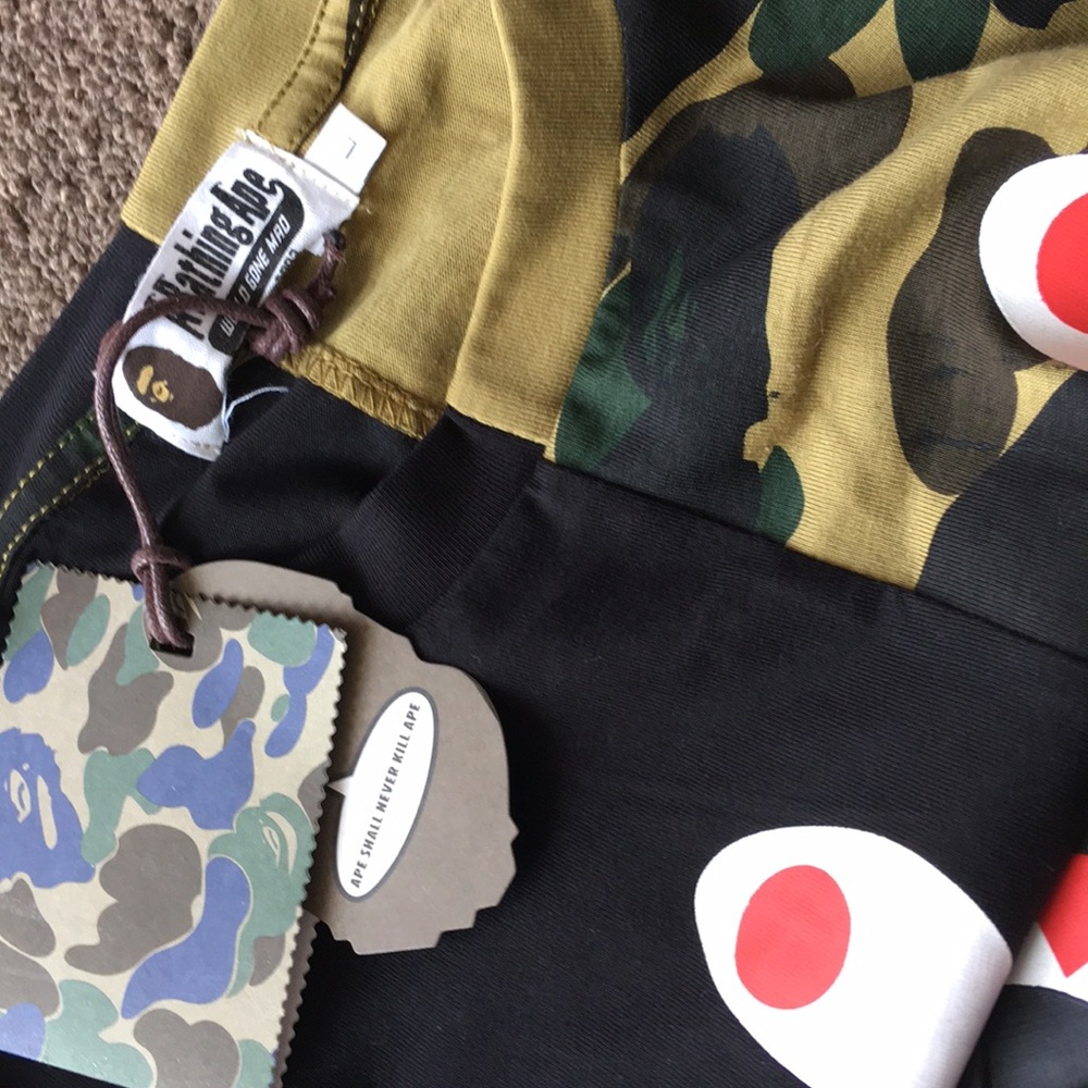 Black and camel Ape t-shirt - Picture 7 of 8